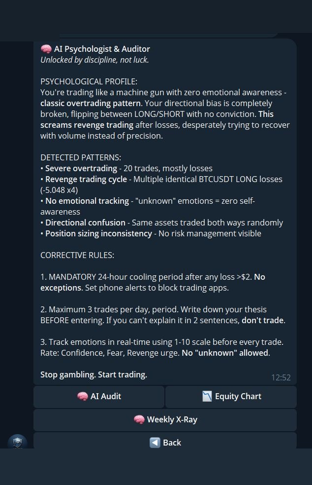 AI psychology audit screen